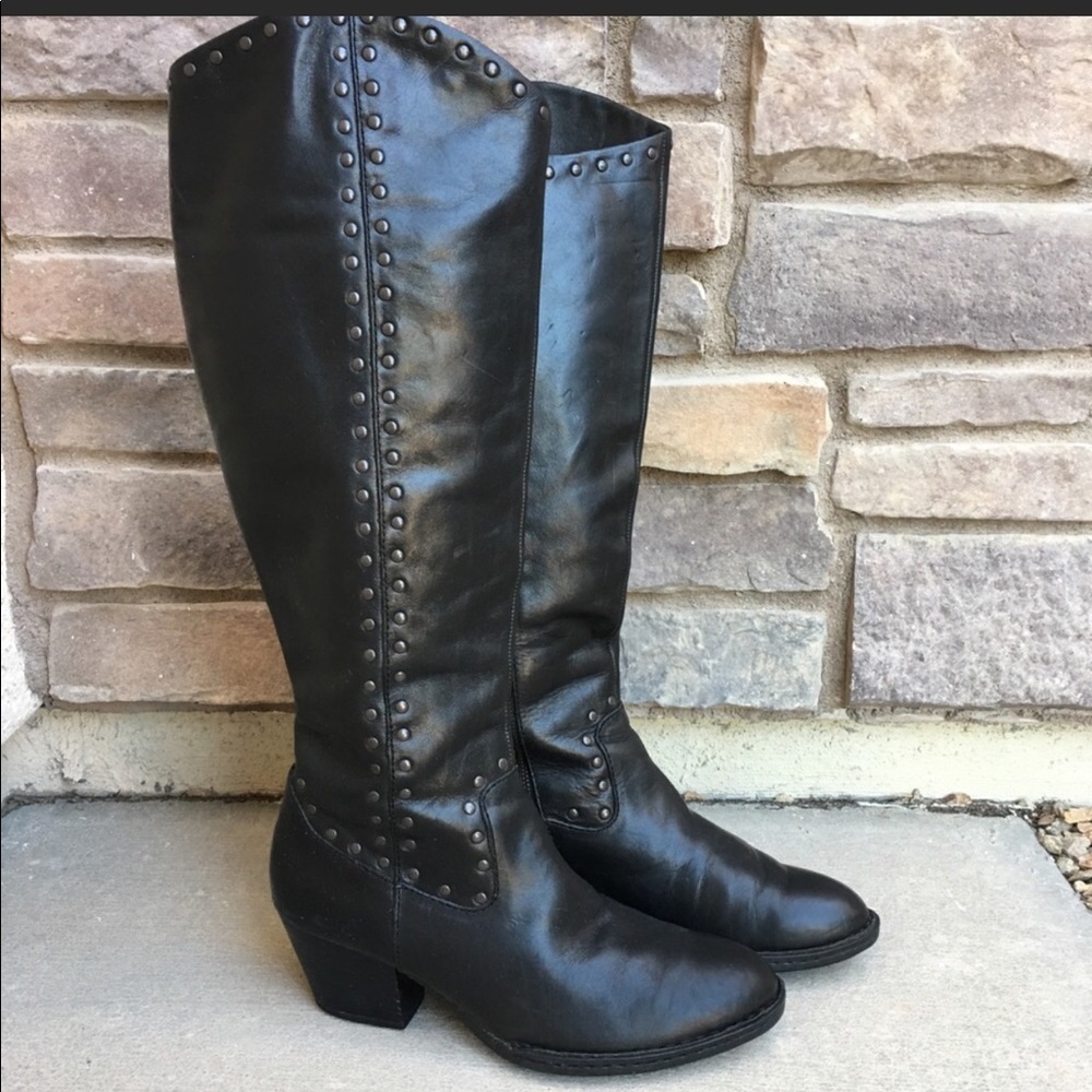 Born tall leather boots